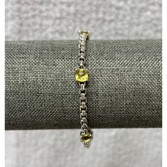 JAI John Hardy Sterling Silver Peridot Station Bracelet 7.5" #63866 - Picture 1 of 9